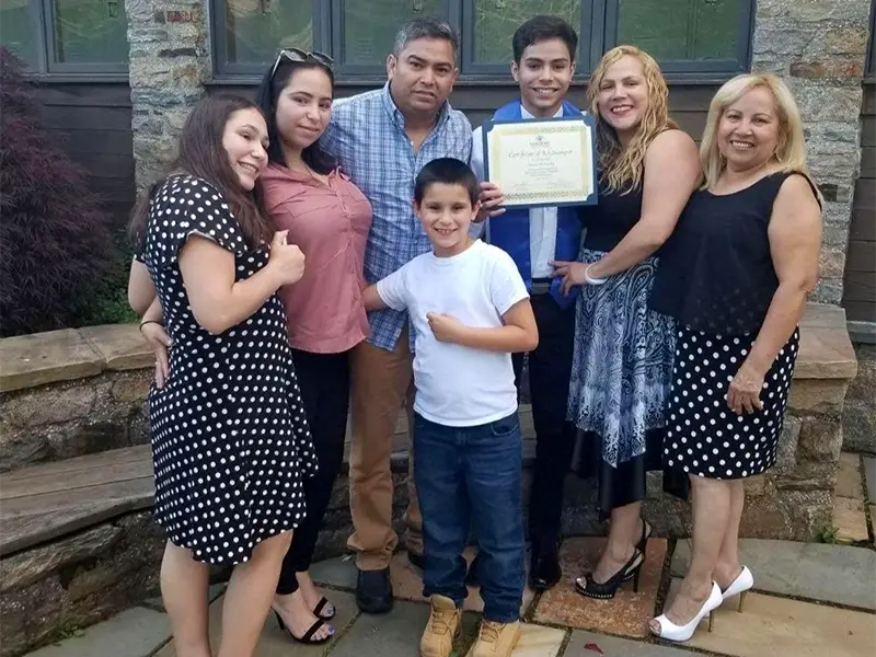 kevin with Family