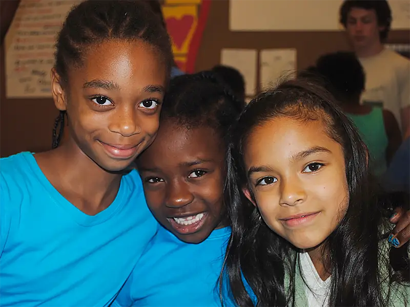 Naomi with classmates